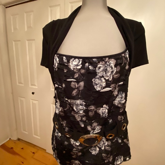 Jessica Faux Shrug Top - NWOT - Picture 1 of 11